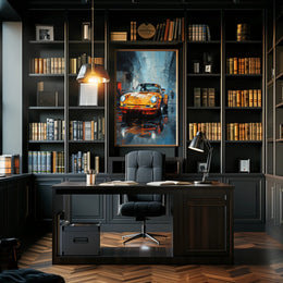 Urban Elegance Classic Car Art Poster PosterGoat