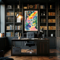 Vibrant Expressionist Landscape Art Poster - Abstract, Artistic, or Pop Culture Poster