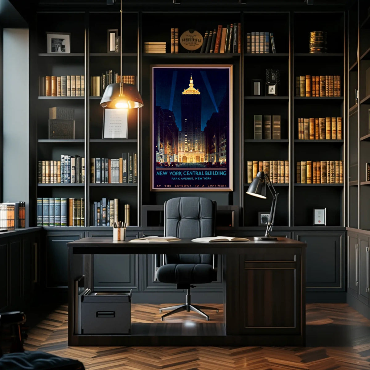 New York Central Building NYC Poster Vintage Wall Art