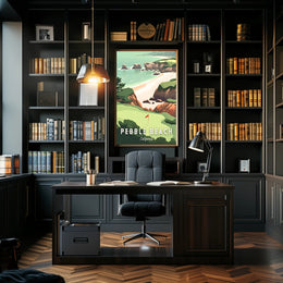 Pebble Beach Scenic Poster