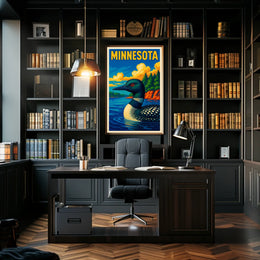 Minnesota Loon Poster