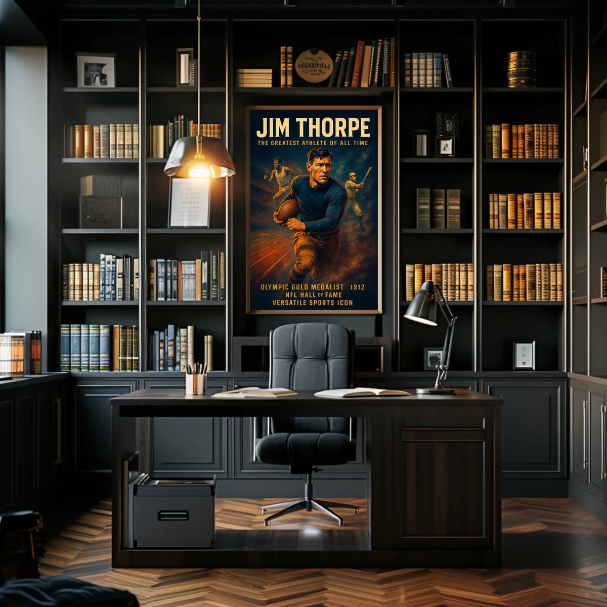 Jim Thorpe Legendary Sports Icon Poster