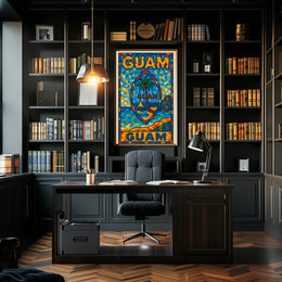 Vibrant Guam Mosaic Poster
