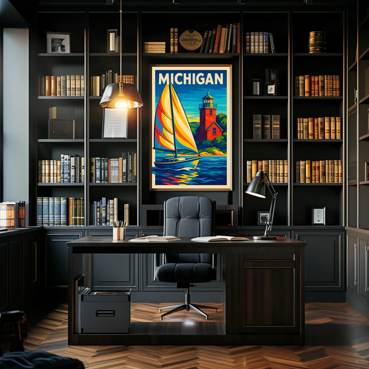 Michigan Coastal Adventure Poster