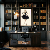 Fashion Illustration in Black Poster