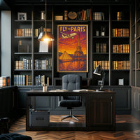 Fly To Paris Poster