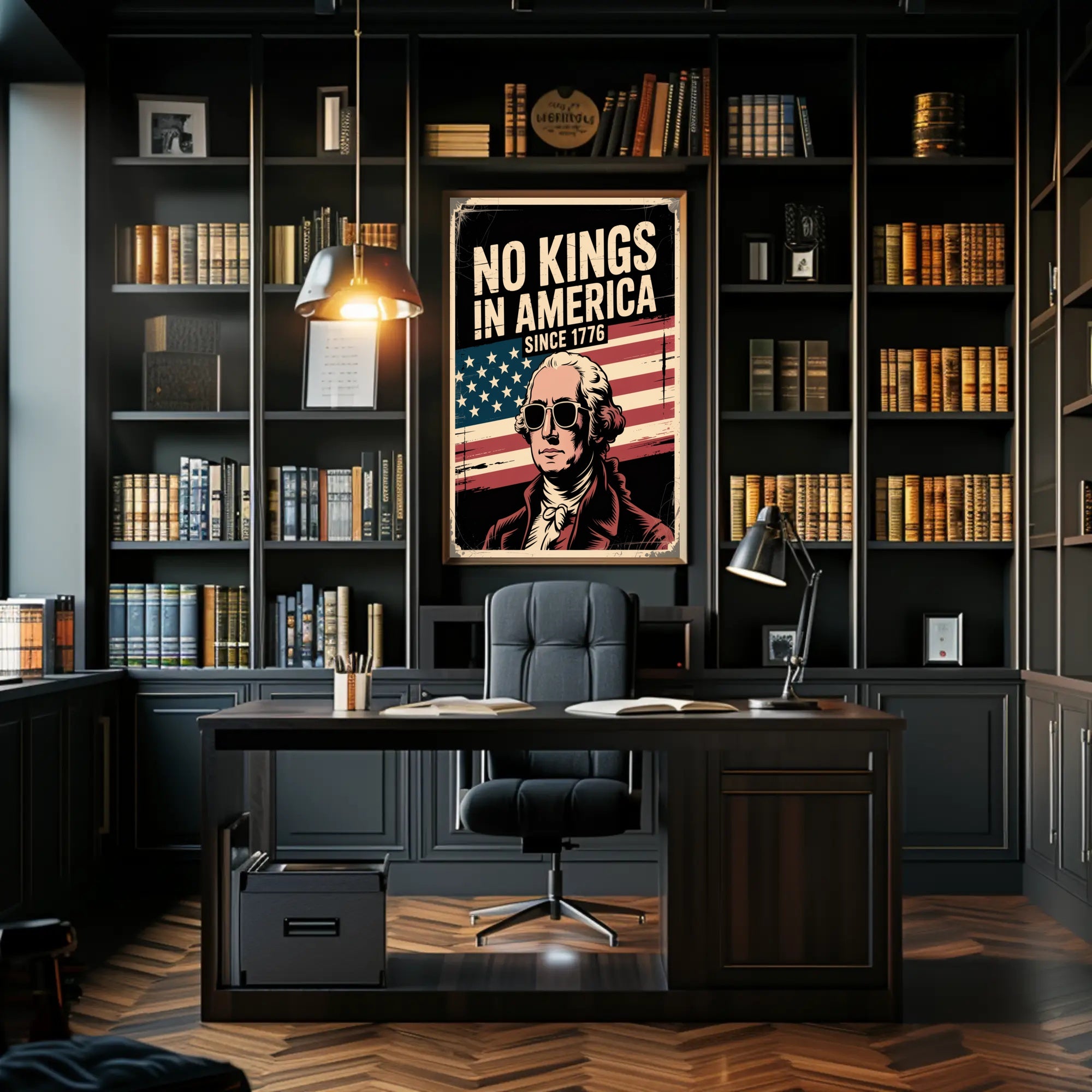 American Independence Retro Style Historical or Presidential Poster
