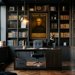 Zachary Taylor Presidential Vintage Art Poster Print