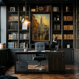 NYC Skyline Poster City Of Dreams Sunset Glow For City Folk