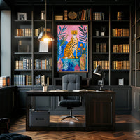 Cheetah Jungle Exotic Wildlife Art Poster - Animal Poster PosterGoat
