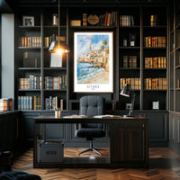 Sitges, Spain Coastal Charm Poster