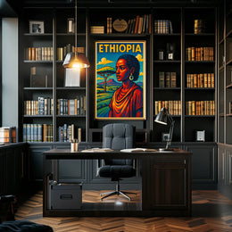 Ethiopia A Vibrant Tribute Poster