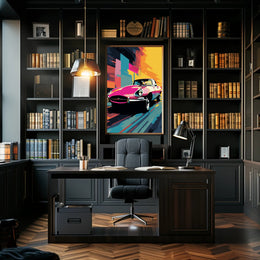 Vibrant Classic Car Poster PosterGoat