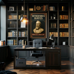 Rutherford B. Hayes Vintage Presidential Historical Poster PosterGoat