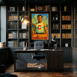 Jim Thorpe Athletic Icon Poster
