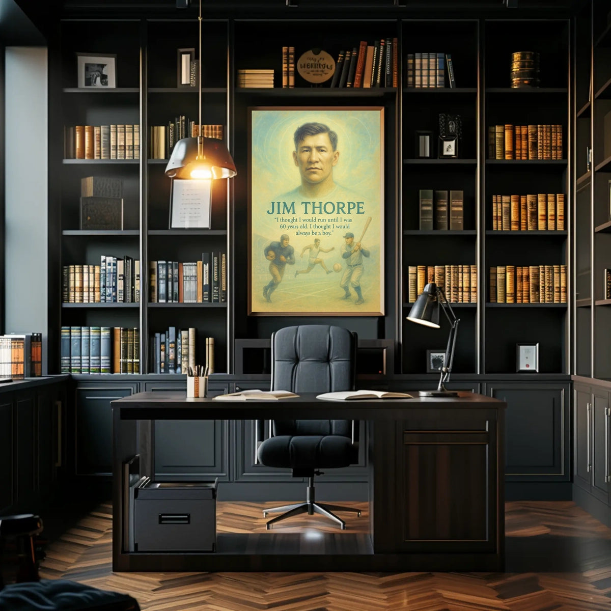 The Timeless Spirit of Jim Thorpe Poster