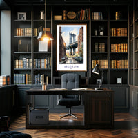 Brooklyn Bridge Watercolor Urban Cityscape Poster PosterGoat