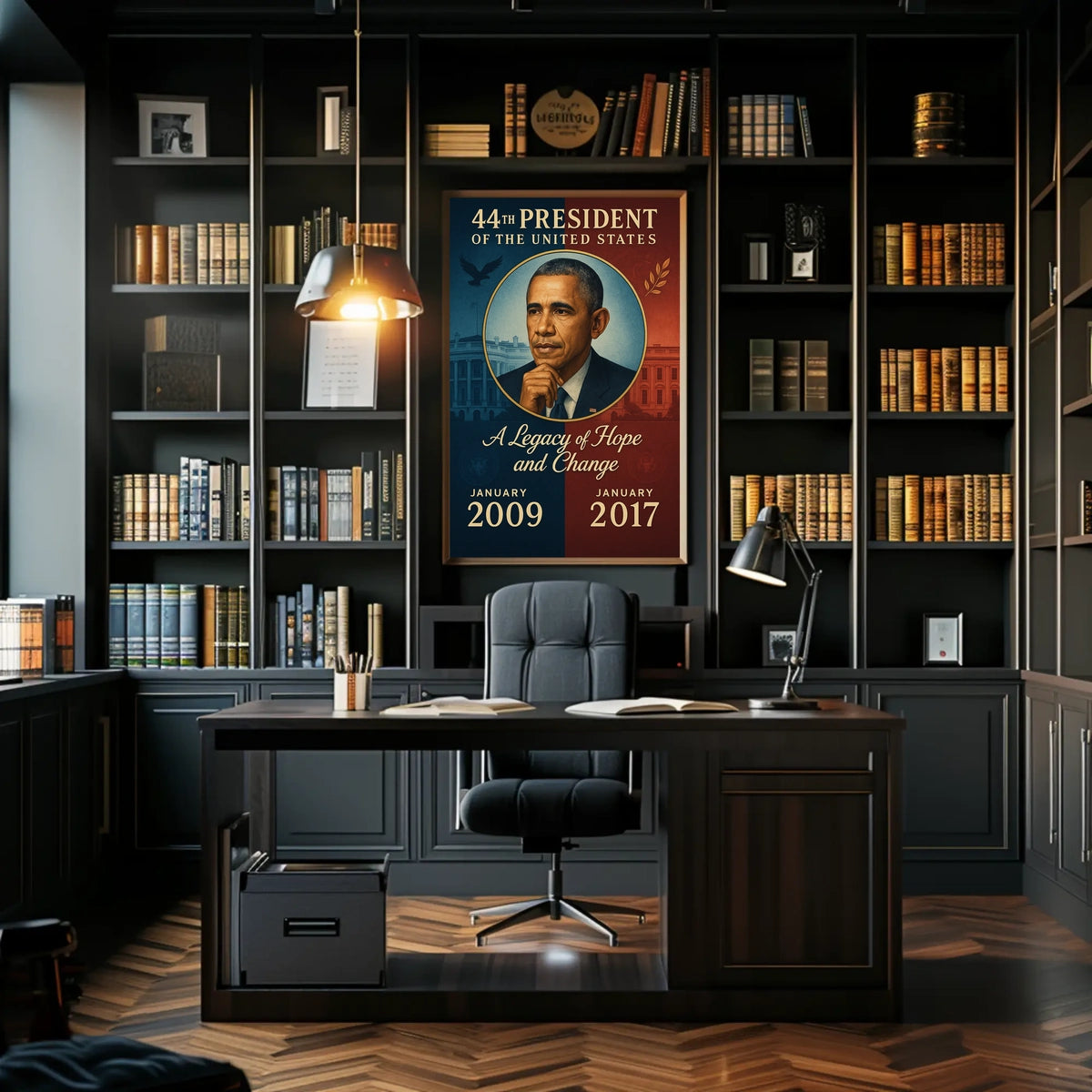 Barack Obama Iconic Portrait Poster in Historical or Presidential Poster