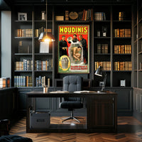 Houdini's Astonishing Escape Act Vintage Cultural Poster