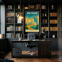 Abu Dhabi Fusion of Tradition and Modernity Urban Cityscape Poster