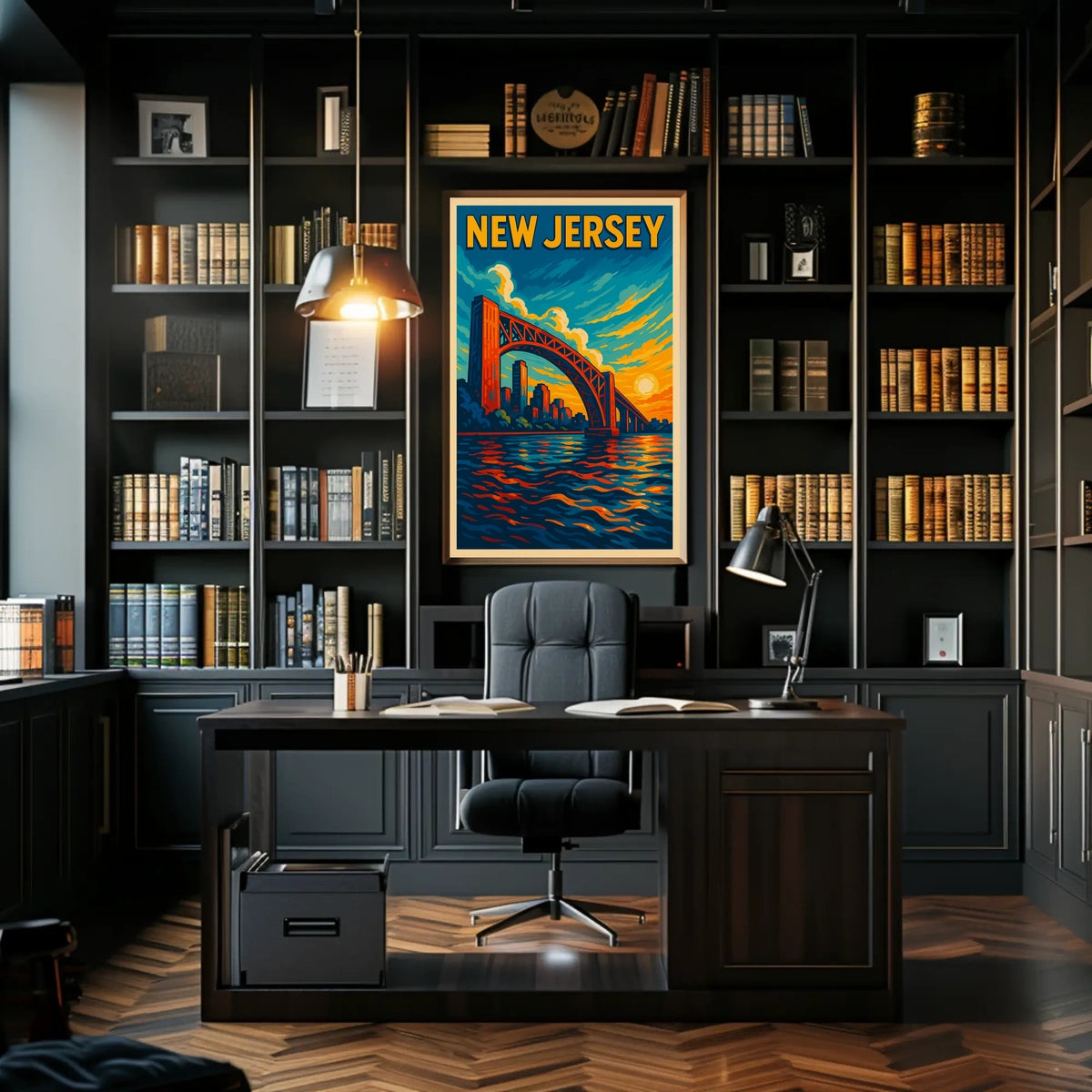 New Jersey Sunset Poster