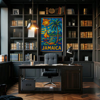 Vibrant Jamaica Mosaic Poster