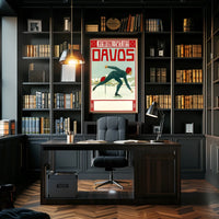 Davos Ice Skating Event Poster