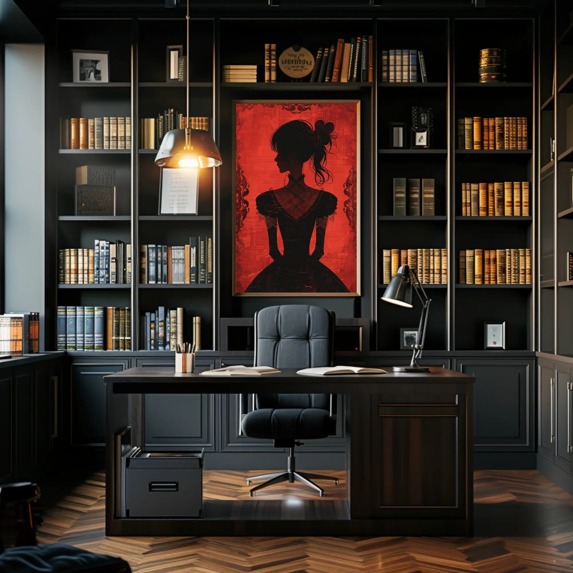 Silhouette Elegance Poster PosterGoat