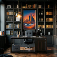 Abu Dhabi Elegance Heritage Meets Innovation Cityscape Poster