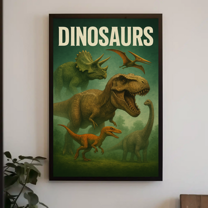 Dinosaurs Movie Poster 2 Vintage Poster