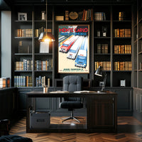 Monte Carlo Rallye Automobile Poster