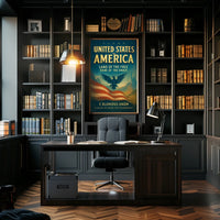 Patriotic Themes Vintage Nostalgic Eagle Poster