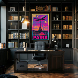 Fly To Paris Poster