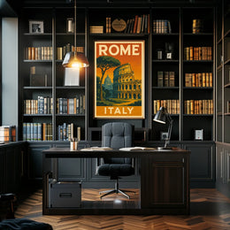 Rome, Italy Travel Poster