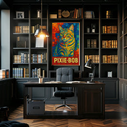 Pixie-Bob Cat Art Poster