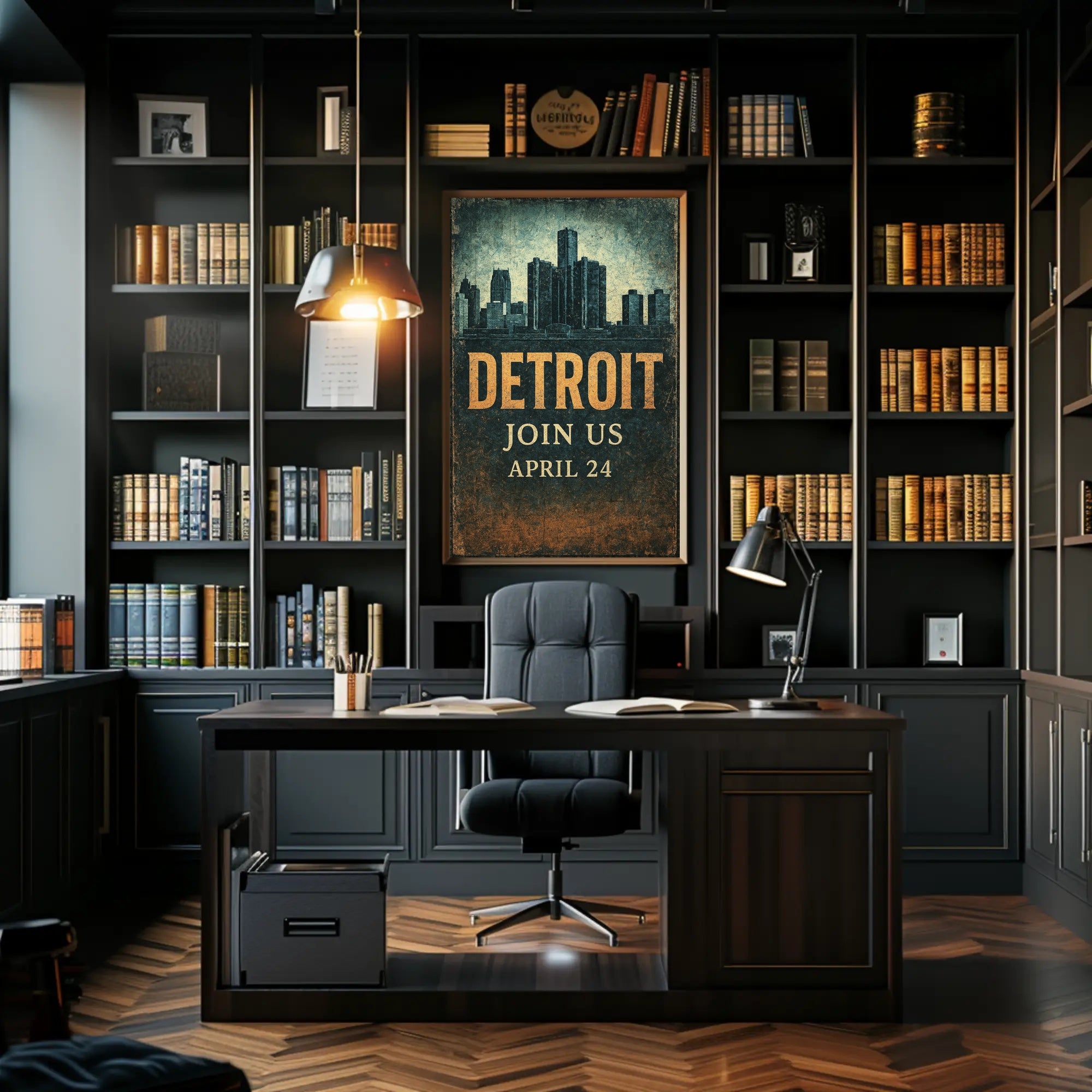 Detroit Invitation Poster PosterGoat