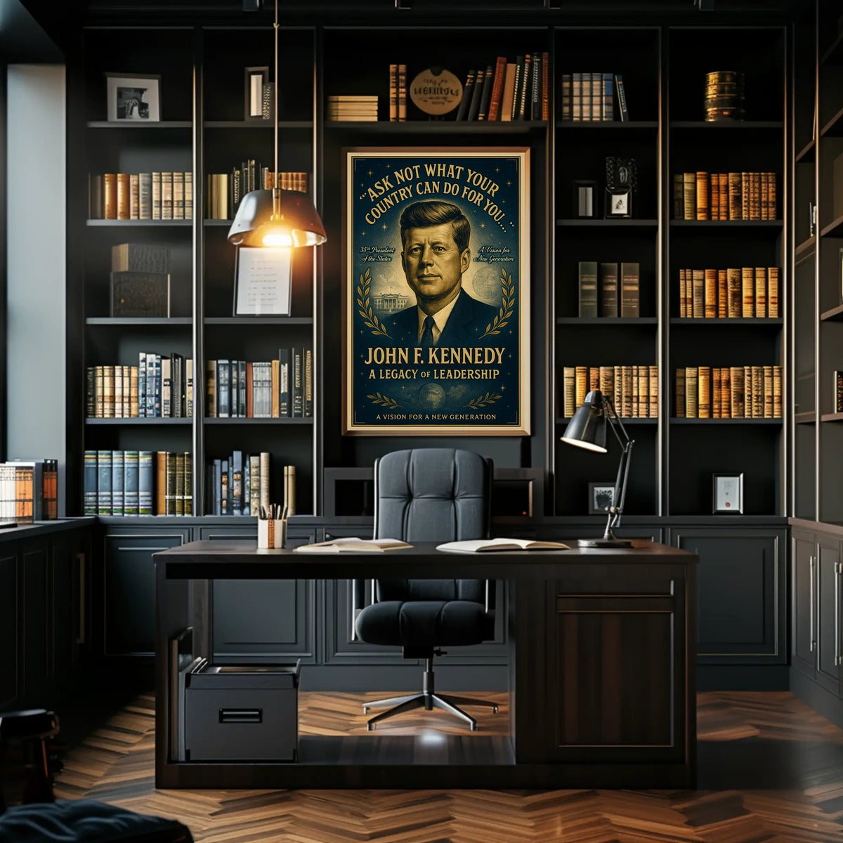 Leadership Legacy: Vintage Presidential Inspiration Poster