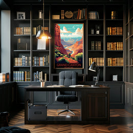 Majestic Canyon Vista Poster