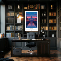 St. Peter's Basilica Evening Glow Travel Poster
