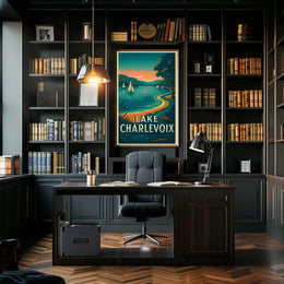 Lake Charlevoix Serenity Travel Poster