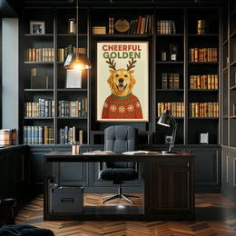 Cheerful Golden Poster