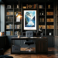 Serene Loch Ness Watercolor Landscape Travel Poster PosterGoat
