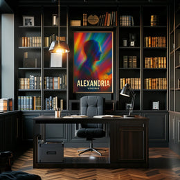 Vibrant Alexandria Abstract Art Poster: Modern Design