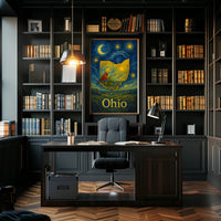 Ohio Starry Night Tribute Poster