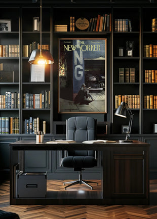 Mid-Century Urban Style Historical or Presidential Poster