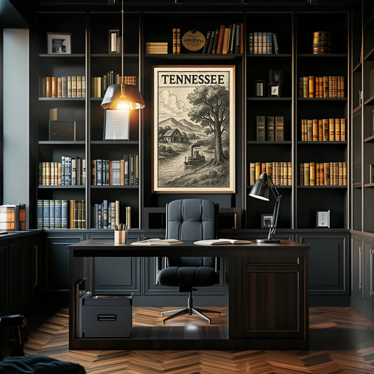 Tennessee Landscape Illustration Poster