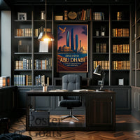 Abu Dhabi Skyline Modern Cultural or Heritage Poster