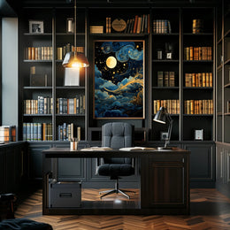 Celestial Nightscape Poster PosterGoat