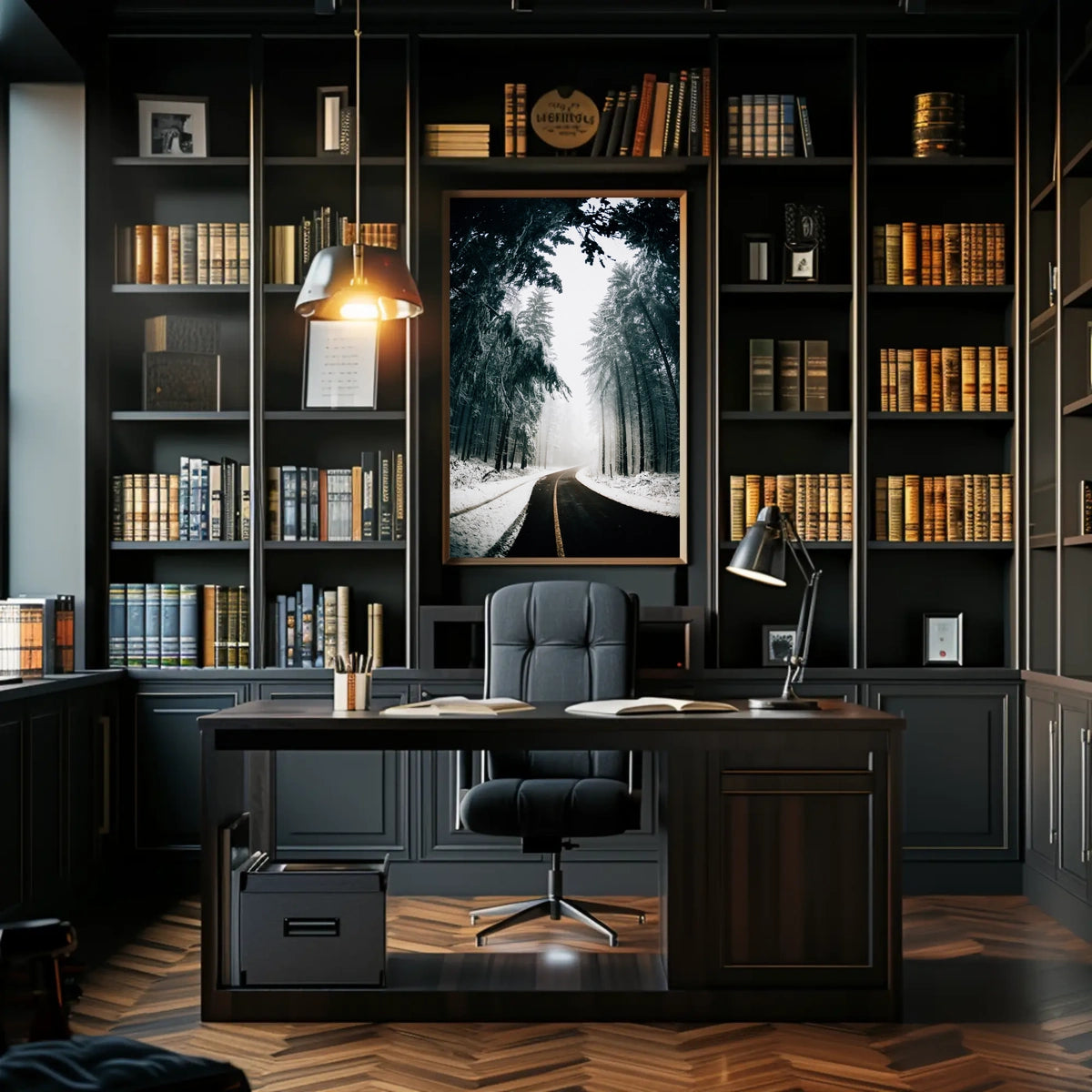 Winter Road Serenity, National Park Poster