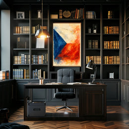 Abstract National Colors Abstract Poster